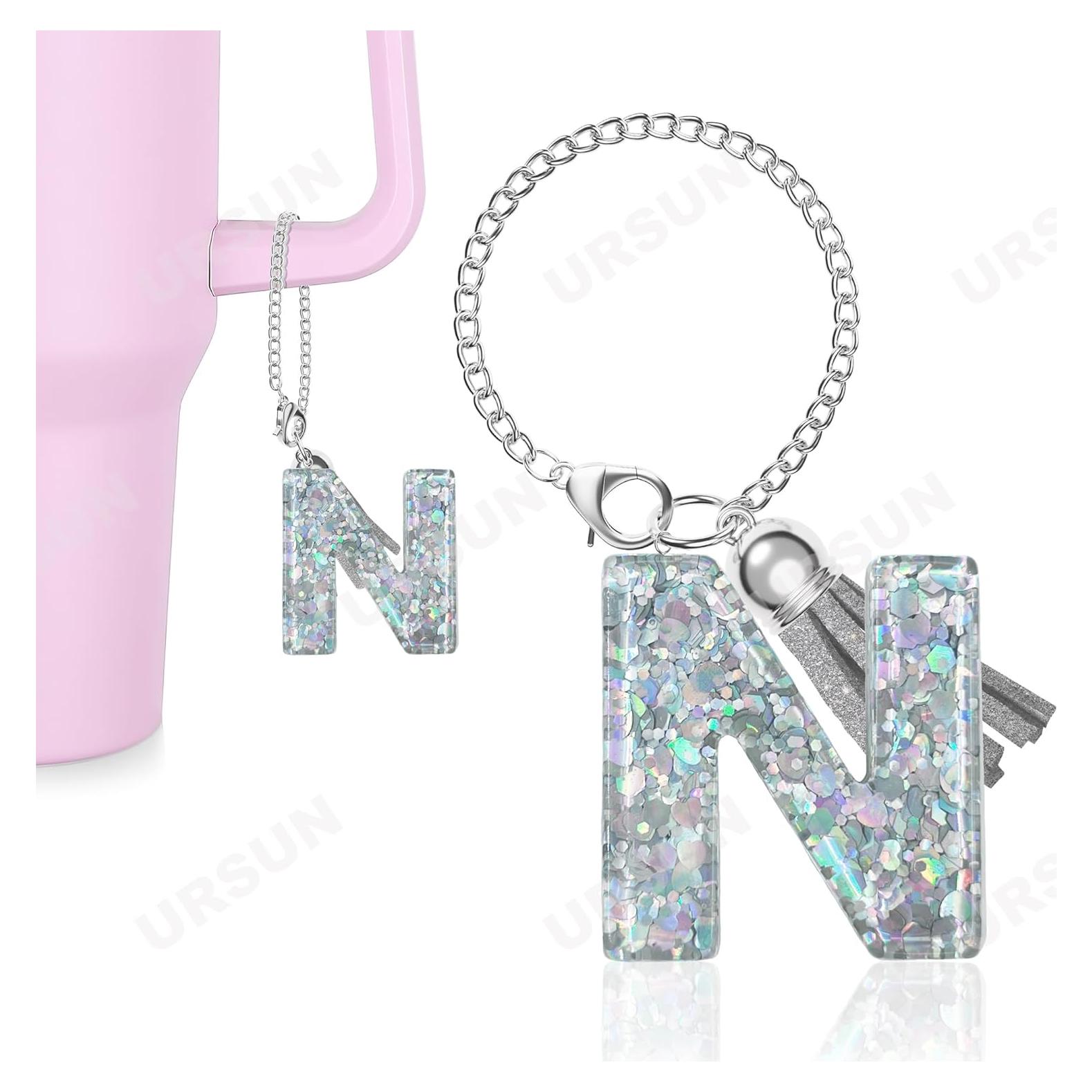 Encanto Personalizado de Letra de Plata URSUN para Taza