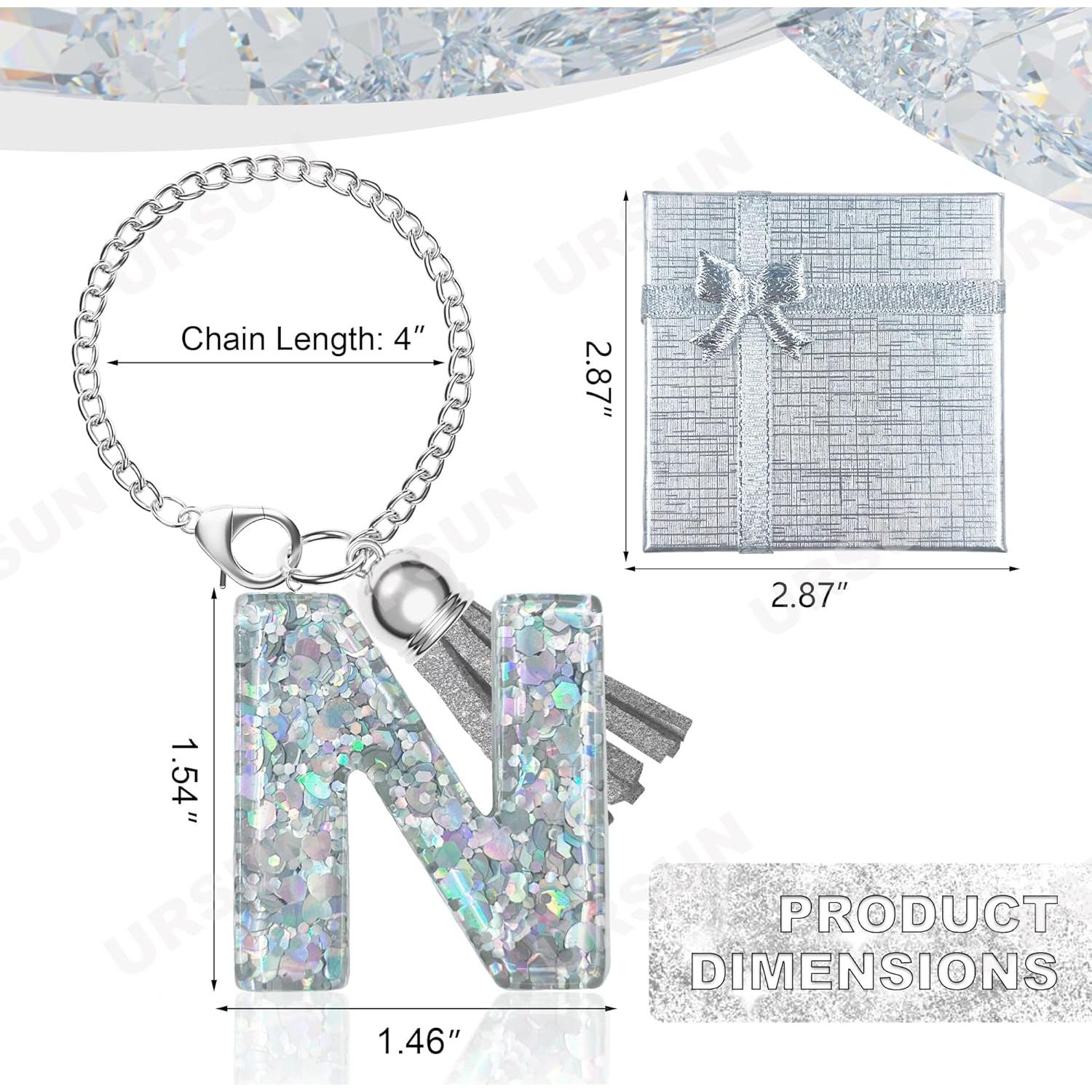 Encanto Personalizado de Letra de Plata URSUN para Taza