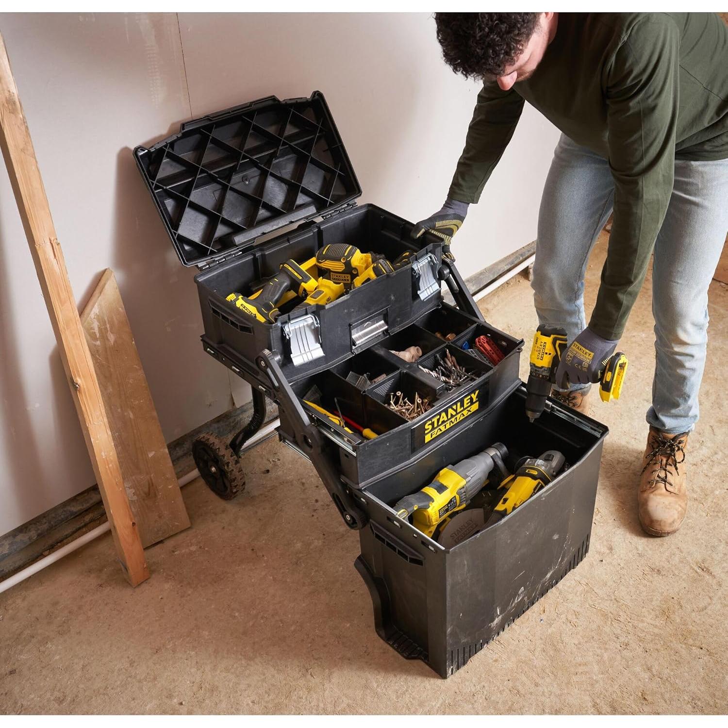 Carro de Taller Plegable STANLEY FATMAX 1-94-210 - 10 Compartimentos