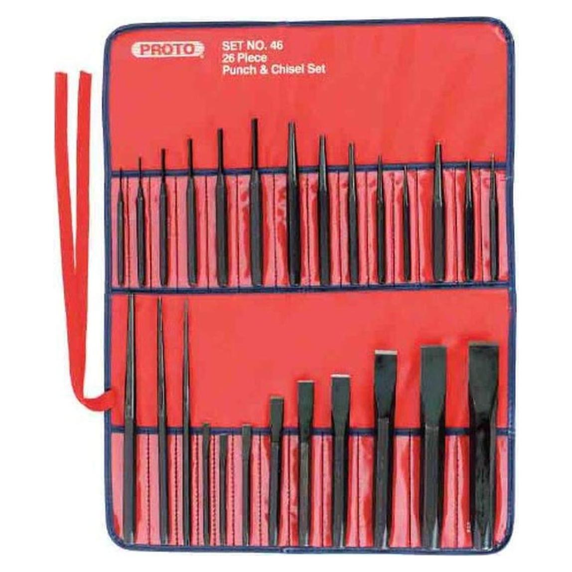 Juego de Punch y Cincel 26 Piezas Proto Stanley J46S2