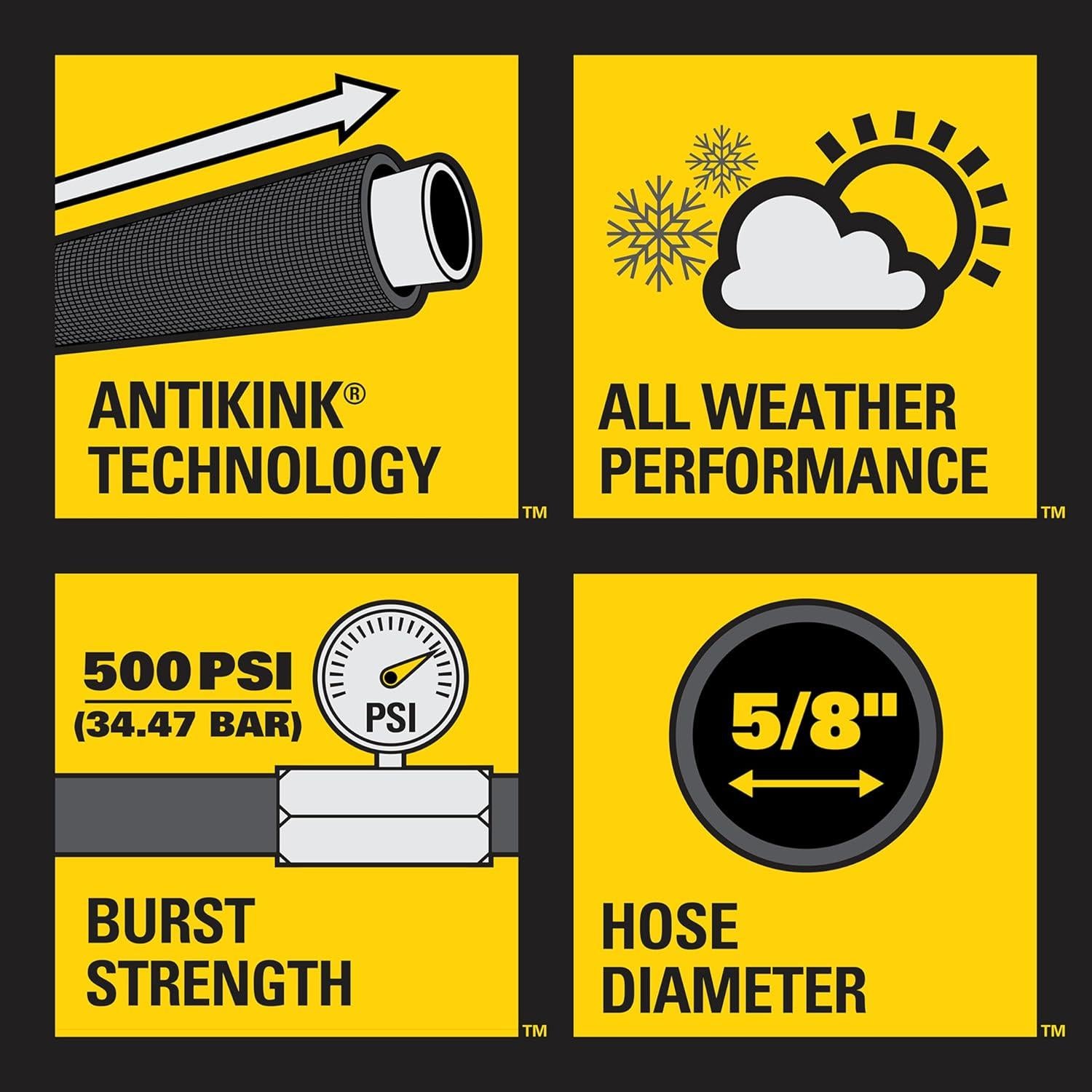Manguera de Jardín Stanley FATMAX 15.24m x 1.6cm Amarilla