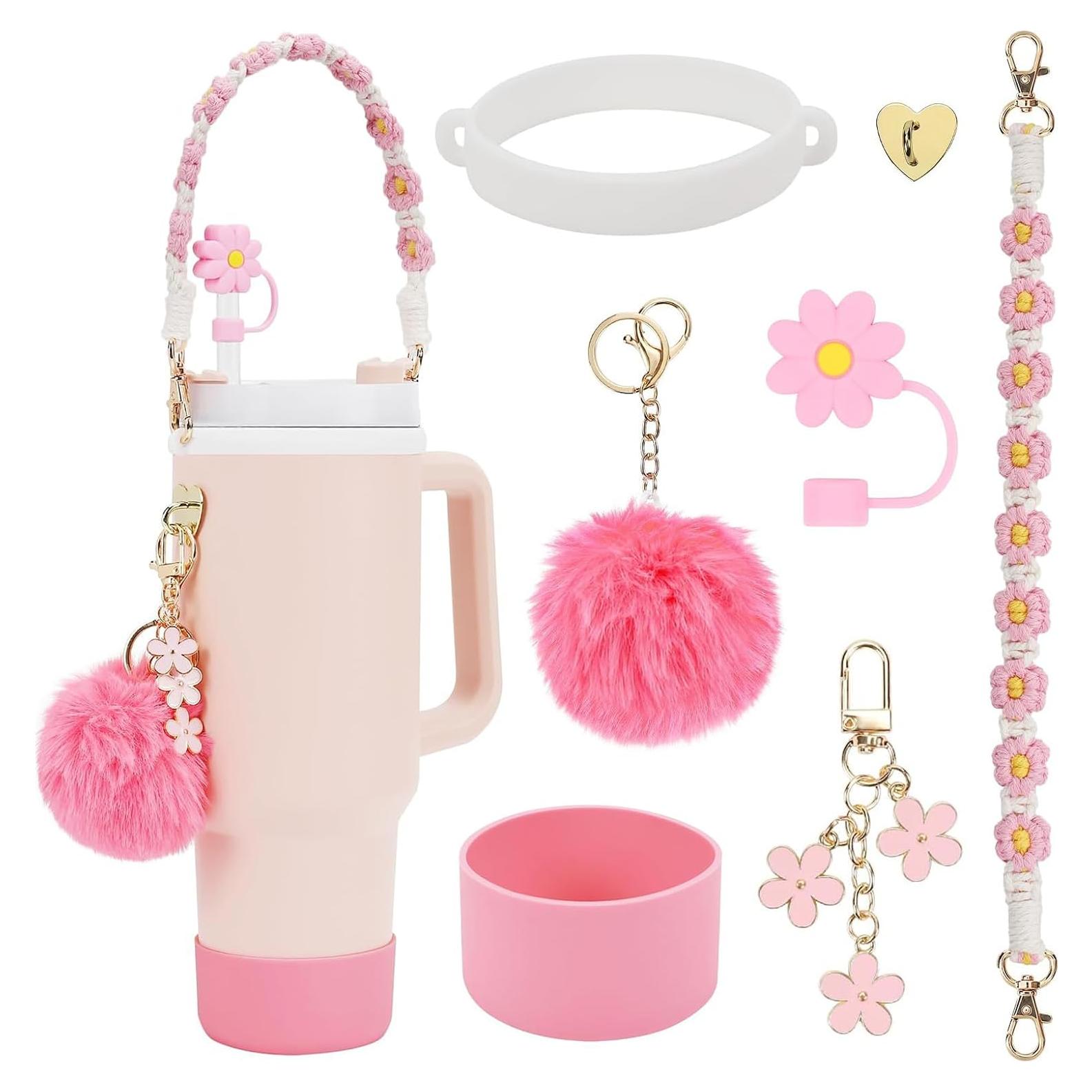 Conjunto de Accesorios Gestarich para Stanley Cup 7 Piezas Rosa