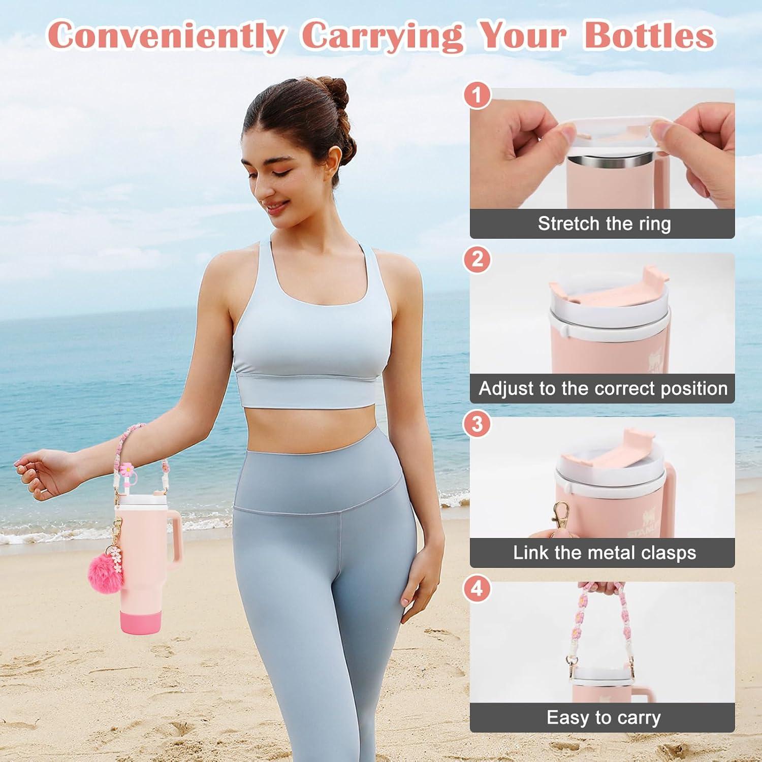 Conjunto de Accesorios Gestarich para Stanley Cup 7 Piezas Rosa