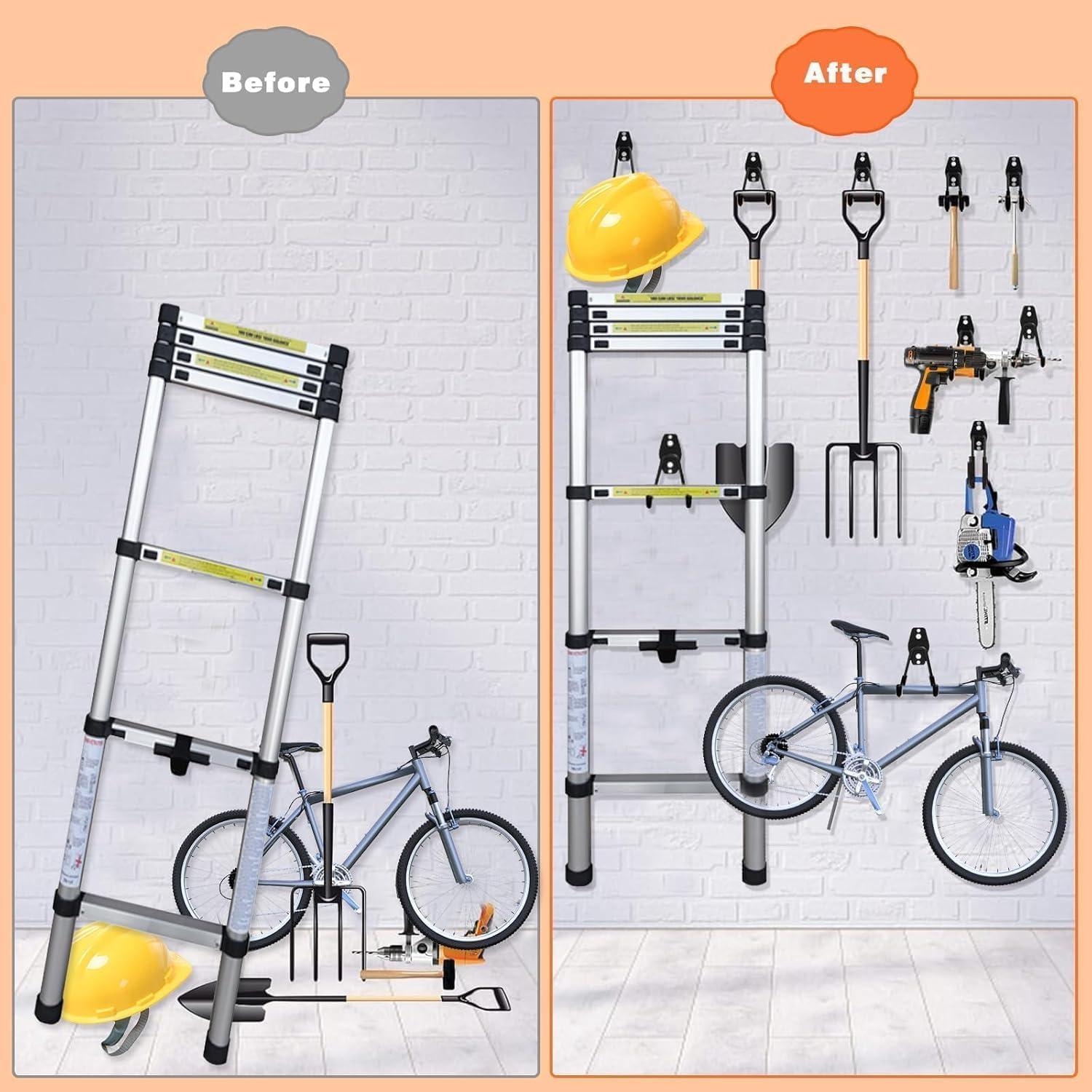 Ganchos para Garaje GUDEMAY 32pcs Alta Resistencia Antideslizante