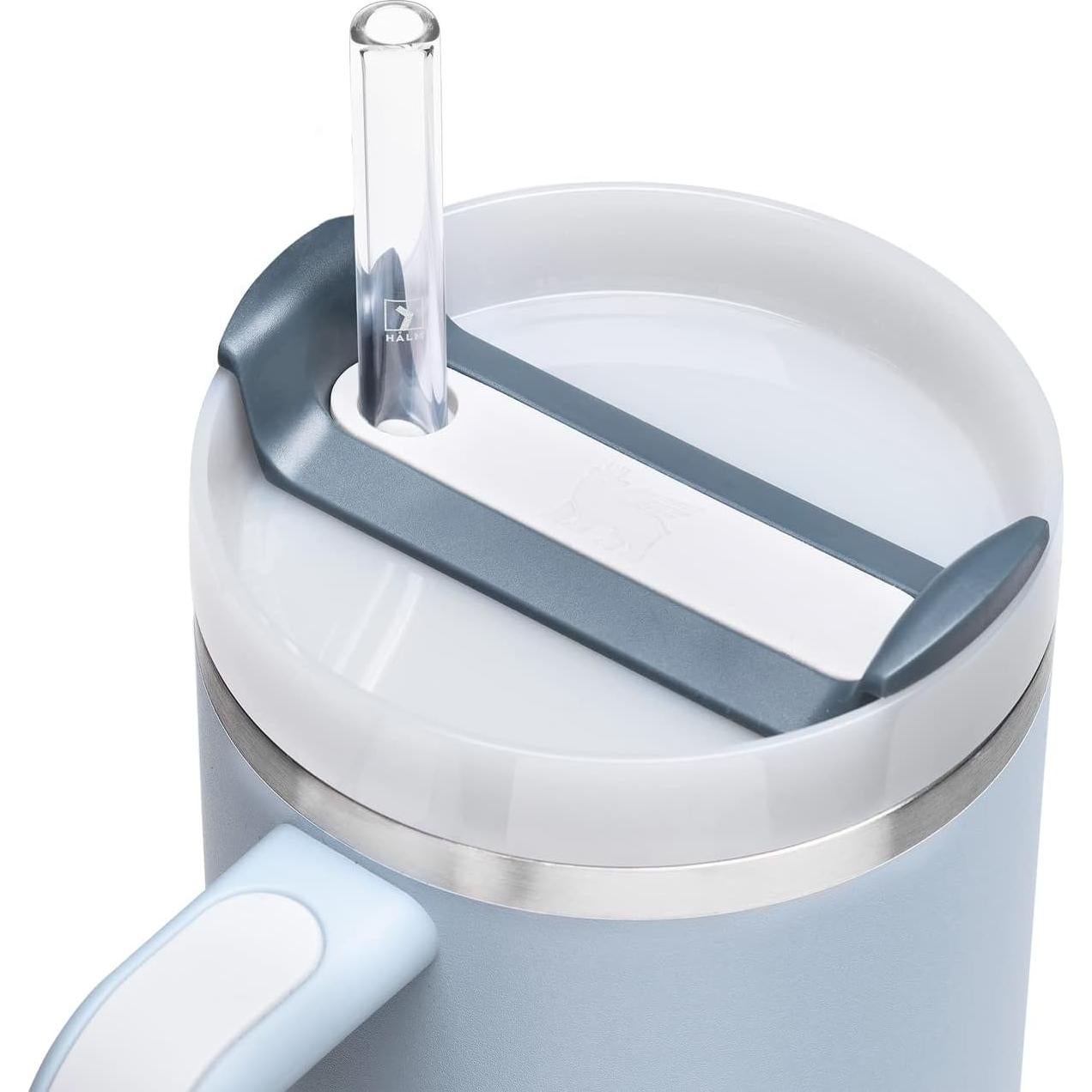 Pajitas de Vidrio HALM 30 cm Reutilizables para Taza Stanley