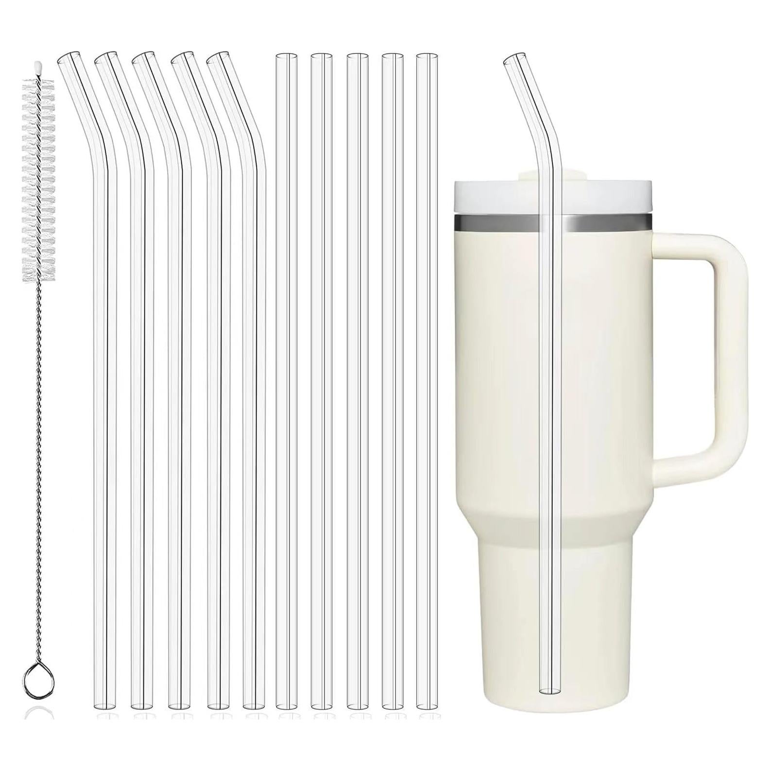 Pajitas Reutilizables PROOCI 30cm Tritan 10 Pcs con Cepillo