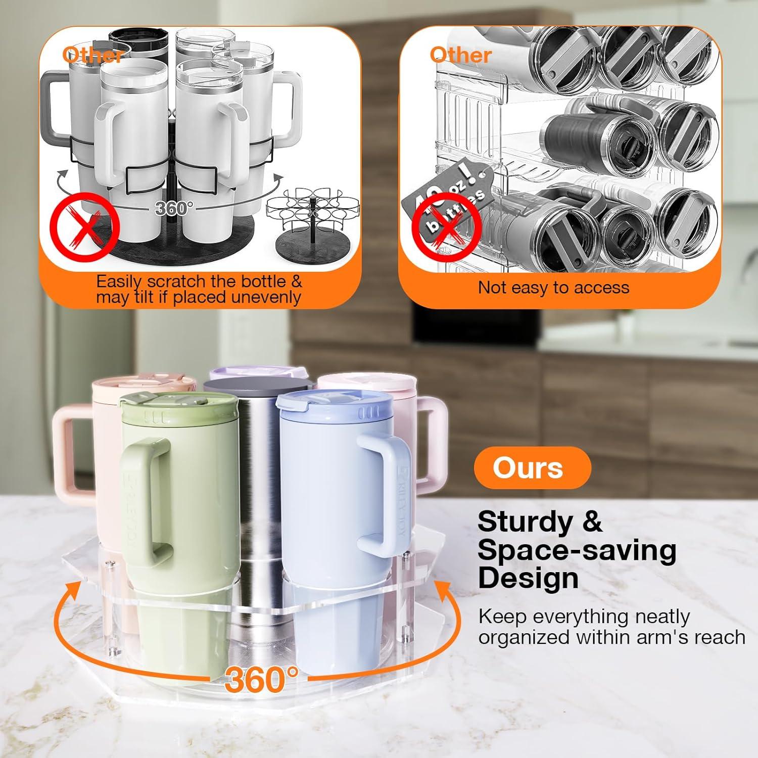 Organizador Rotativo de Botellas Bakzon para Stanley 20/30/40oz