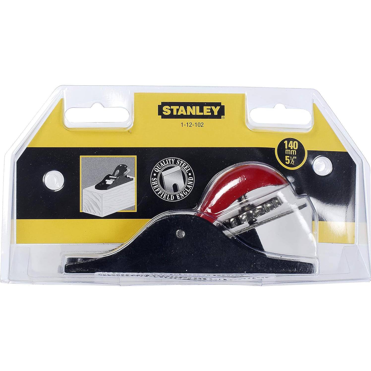 Plano de Bloque Stanley 1-12-102 Ajustable Negro/Rojo