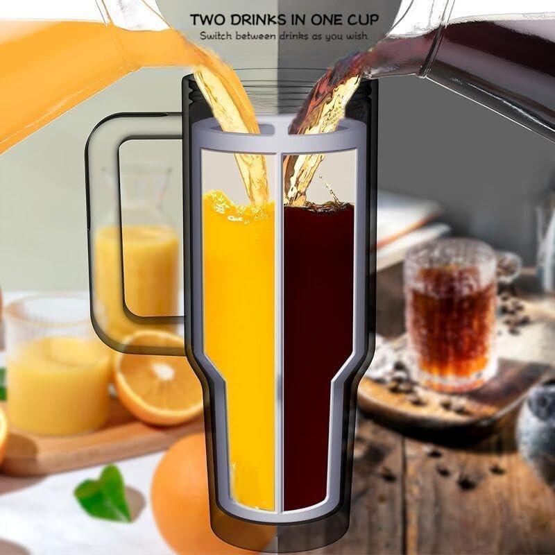 Separador de Bebidas 2-en-1 iOCSmart para Copa Stanley 40oz Rosa