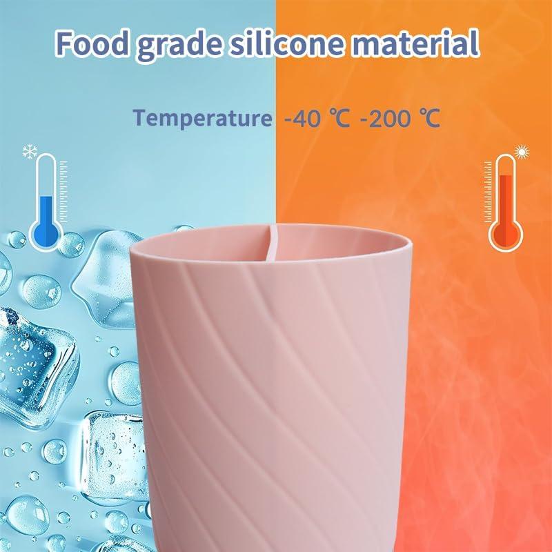 Separador de Bebidas 2-en-1 iOCSmart para Copa Stanley 40oz Rosa