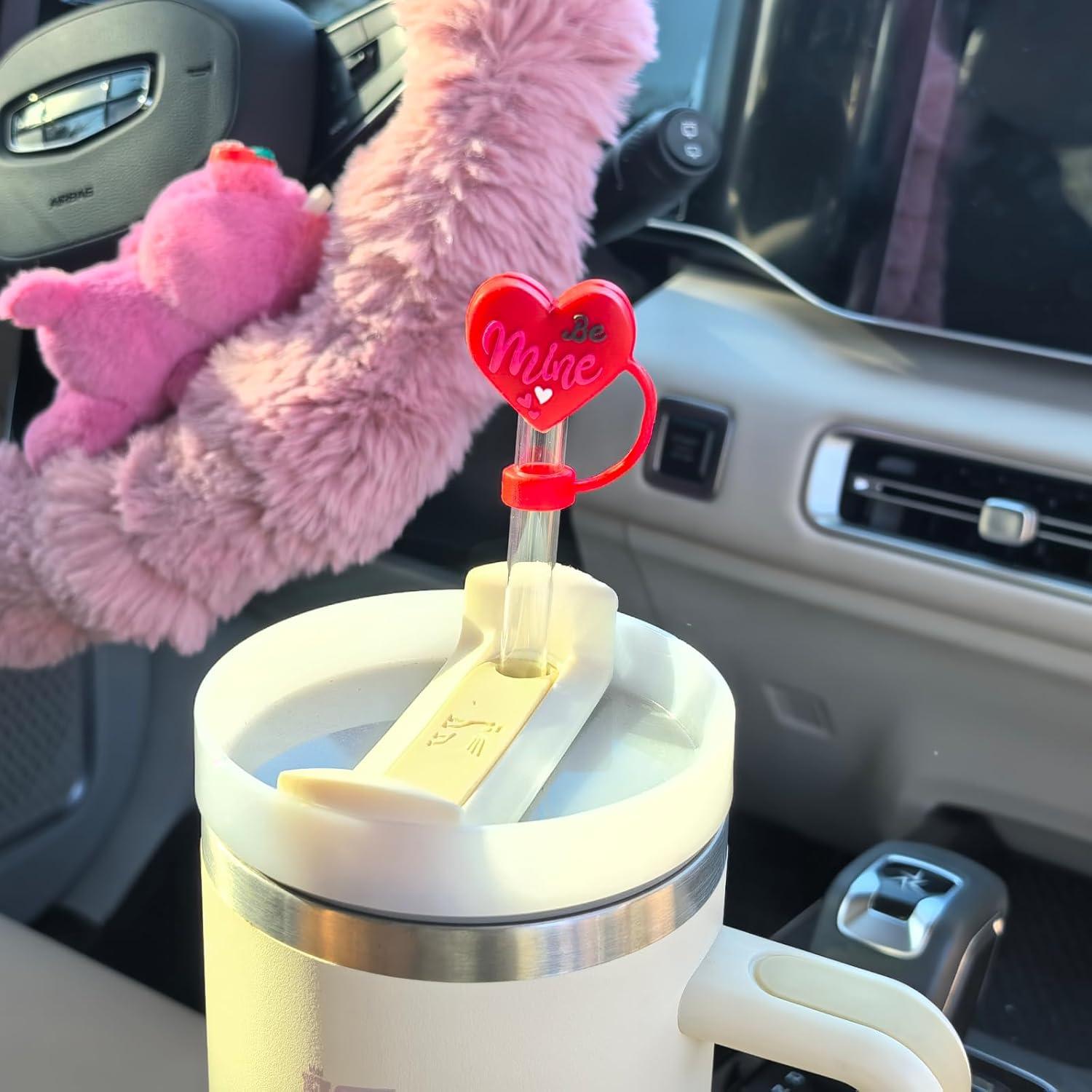 Toppers de Popote San Valentín Amreich 10mm - 4 Piezas Silicona