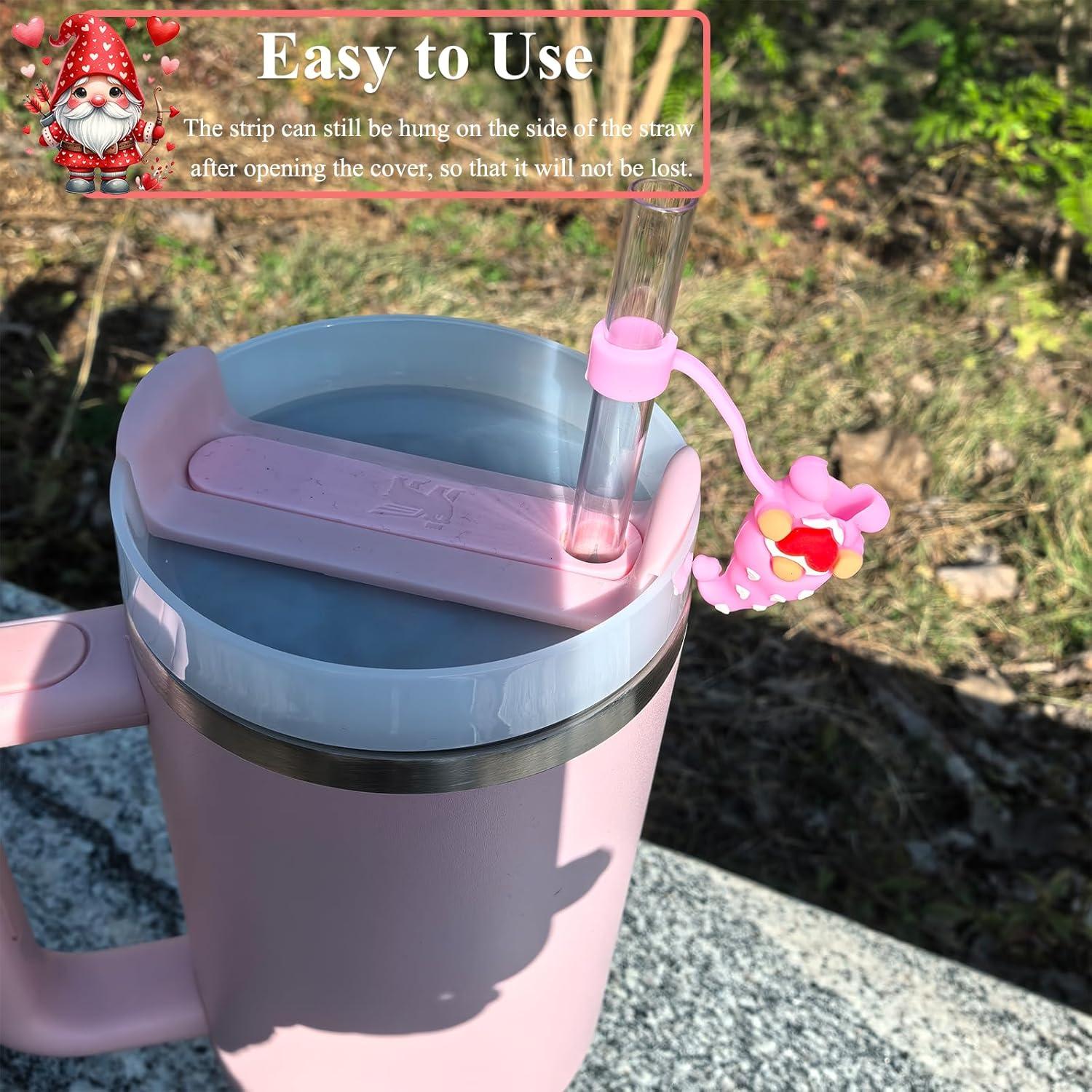 Toppers de Popote San Valentín Amreich 10mm - 4 Piezas Silicona