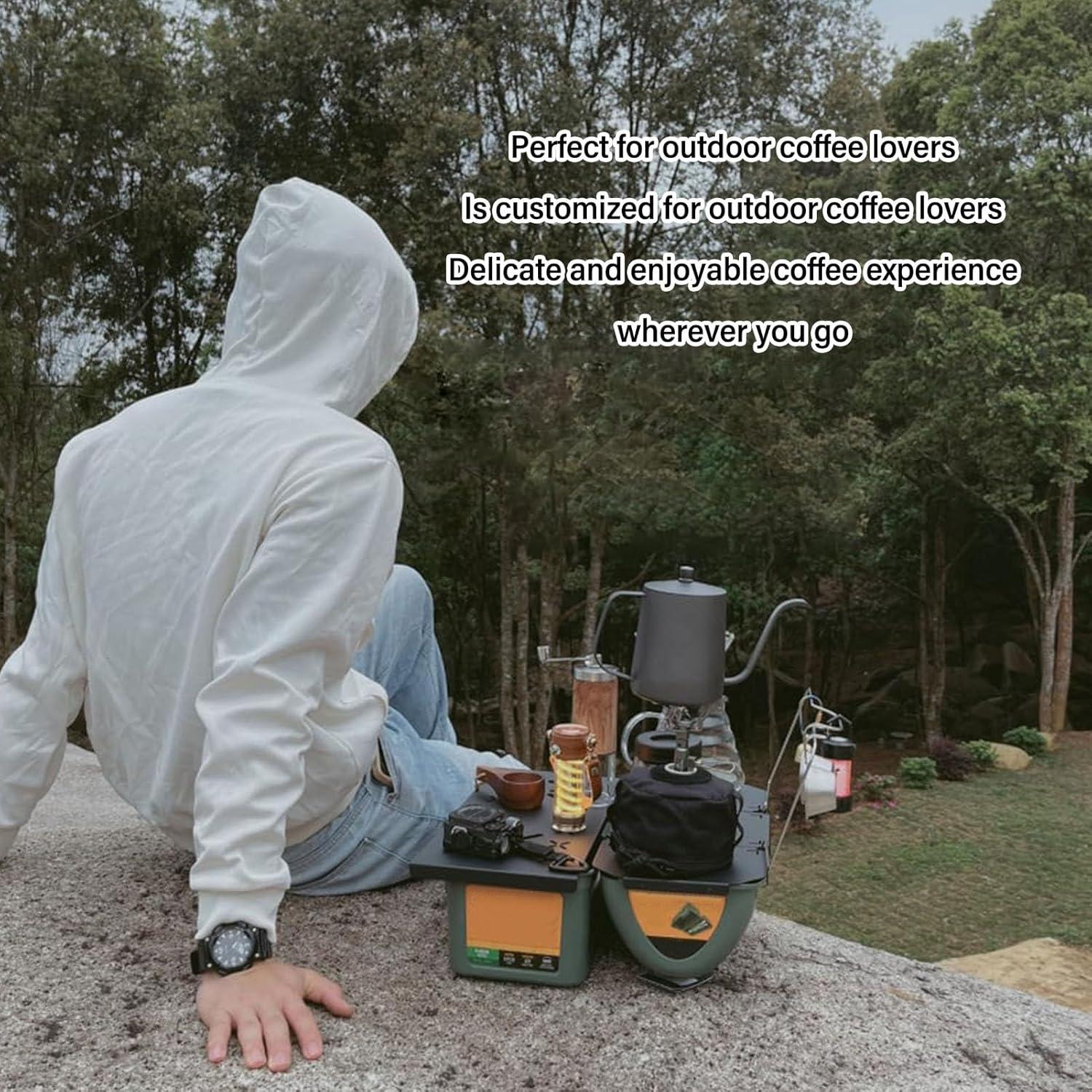 Mesa Plegable de Aluminio Asixxsix 20.4x13.3cm Negra