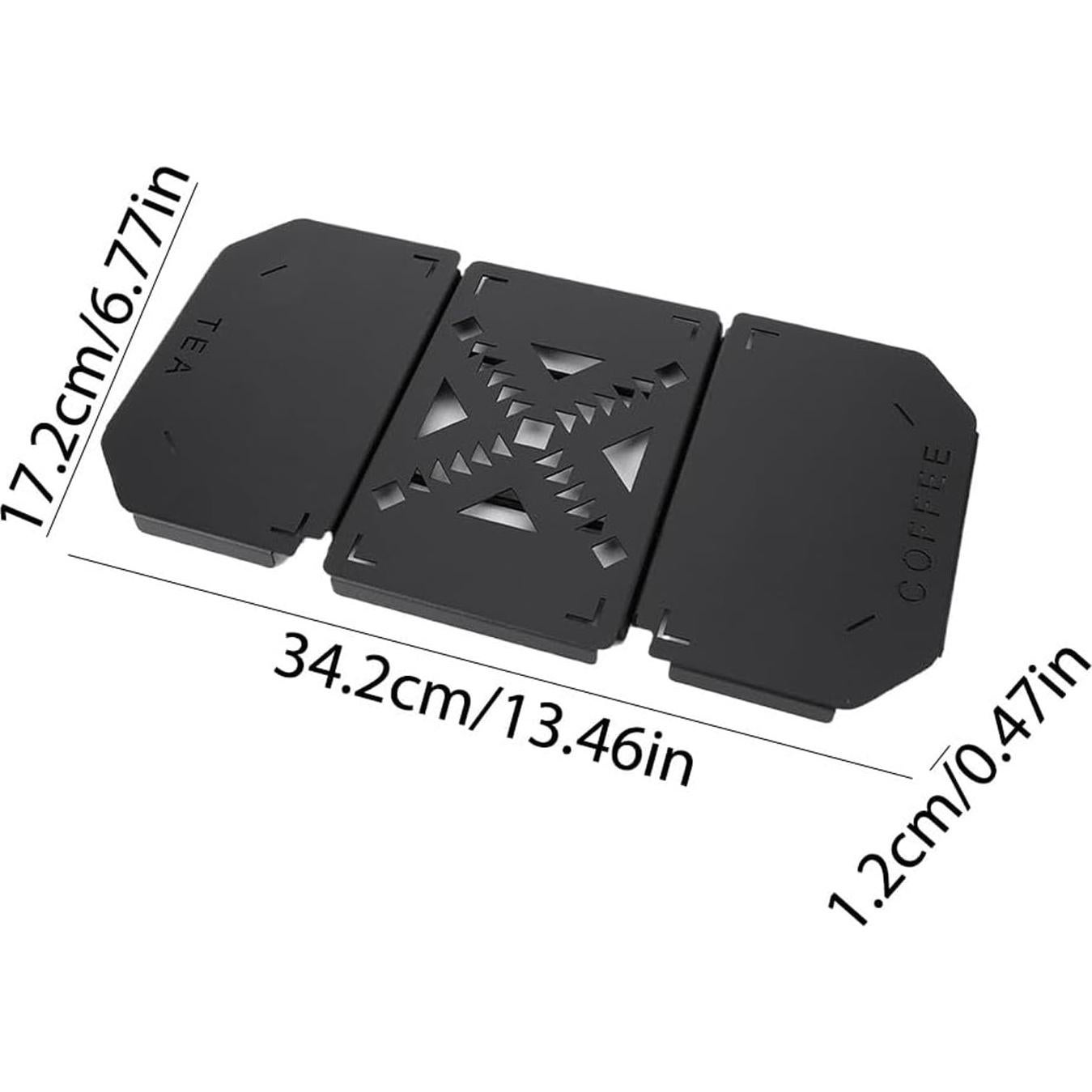 Mesa Plegable de Aluminio Asixxsix 20.4x13.3cm Negra