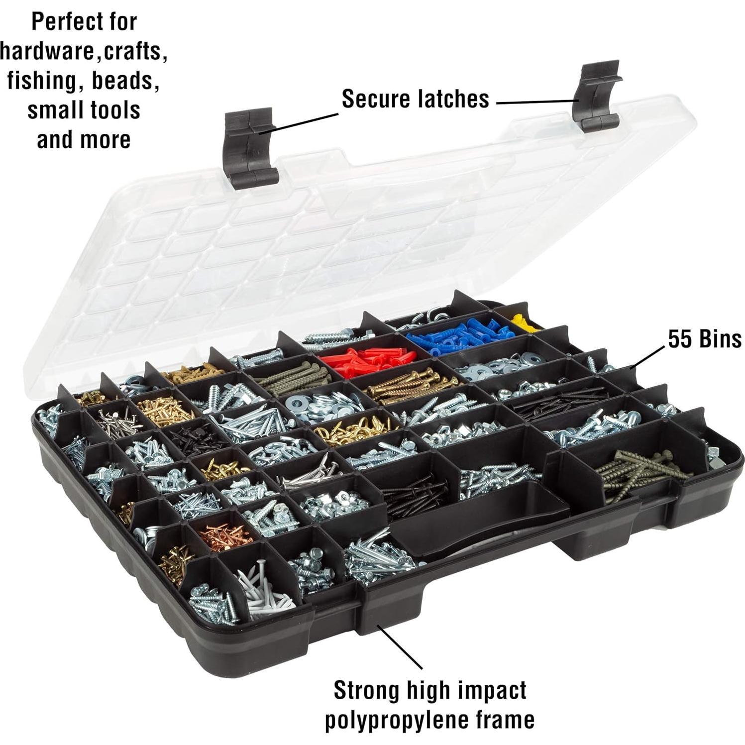 Caja de Almacenamiento Portátil Stalwart 55 Compartimentos