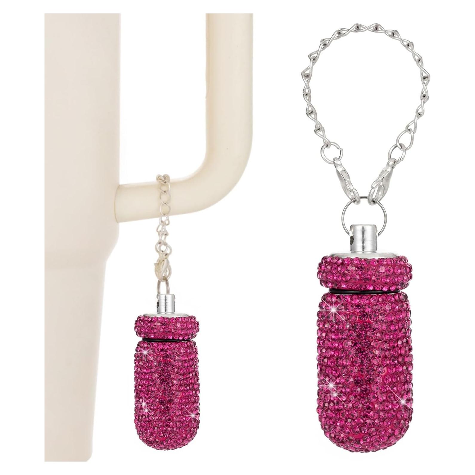 Organizador de Pastillas con Llave para Vasos Stanley Rojo Púrpura