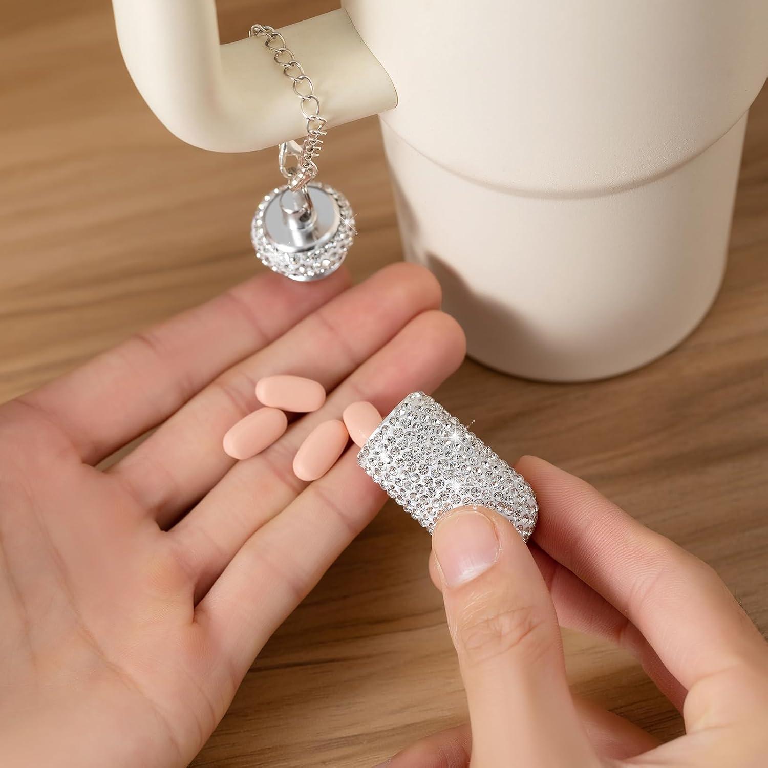 Organizador de Pastillas con Llave para Vasos Stanley Rojo Púrpura