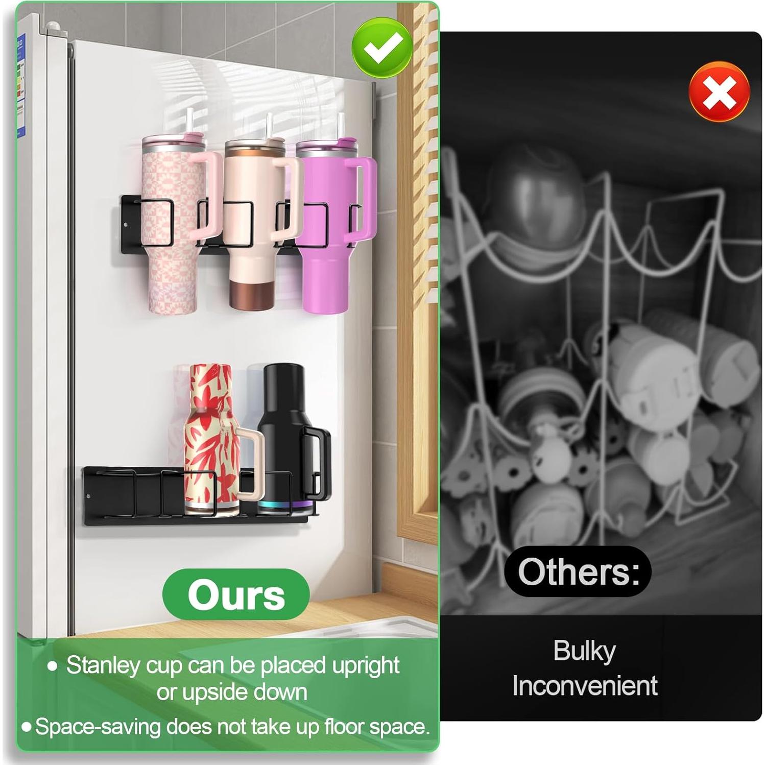 Soporte Magnético para Tazas Stanley 40/30 oz - Organizador Negro