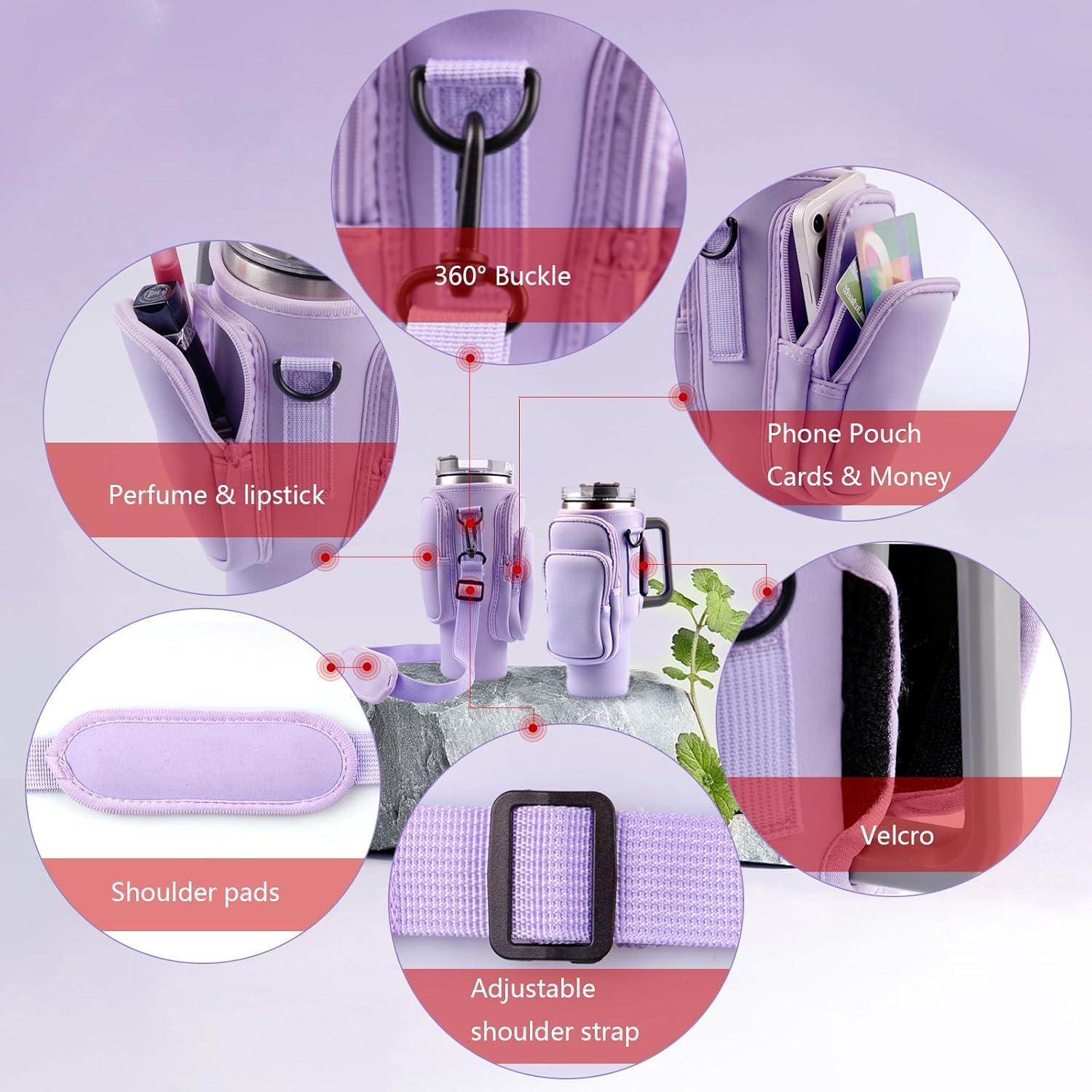 Bolsa Portabotellas WNGERGOU para Vaso Stanley 30 oz - 3 Bolsillos