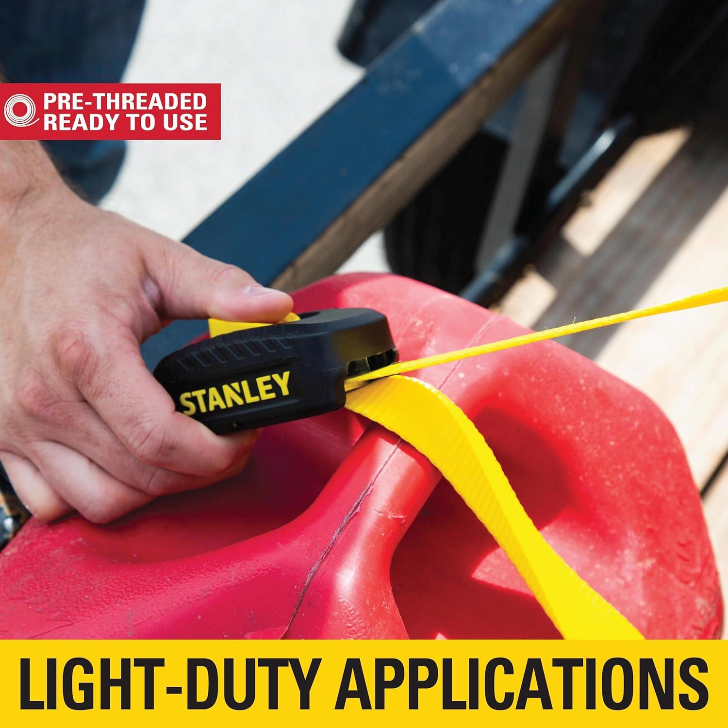 Correas de Amarre STANLEY S2001 1" x 3.05m 400kg Carga 2 Piezas