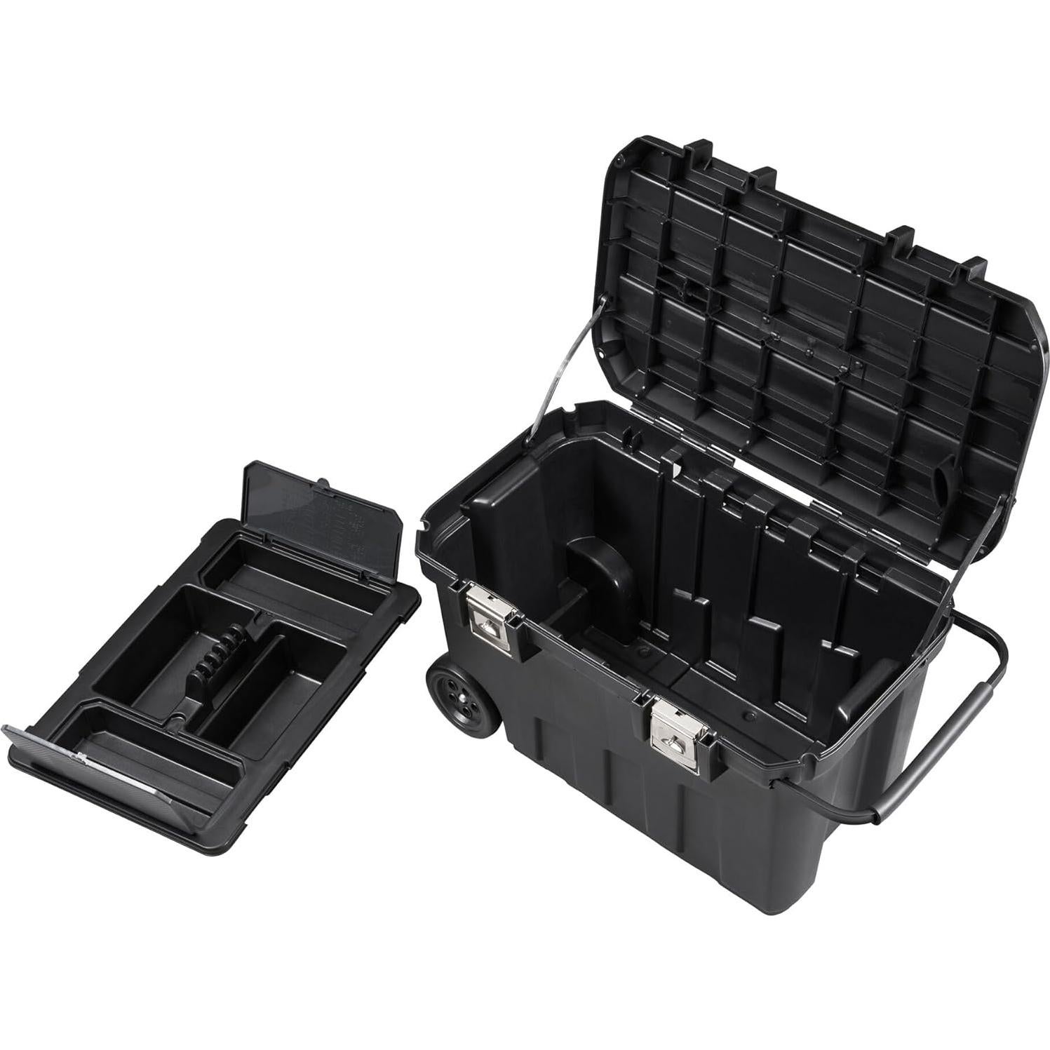 Cofre Móvil Stanley 109 Litros Negro Resistente