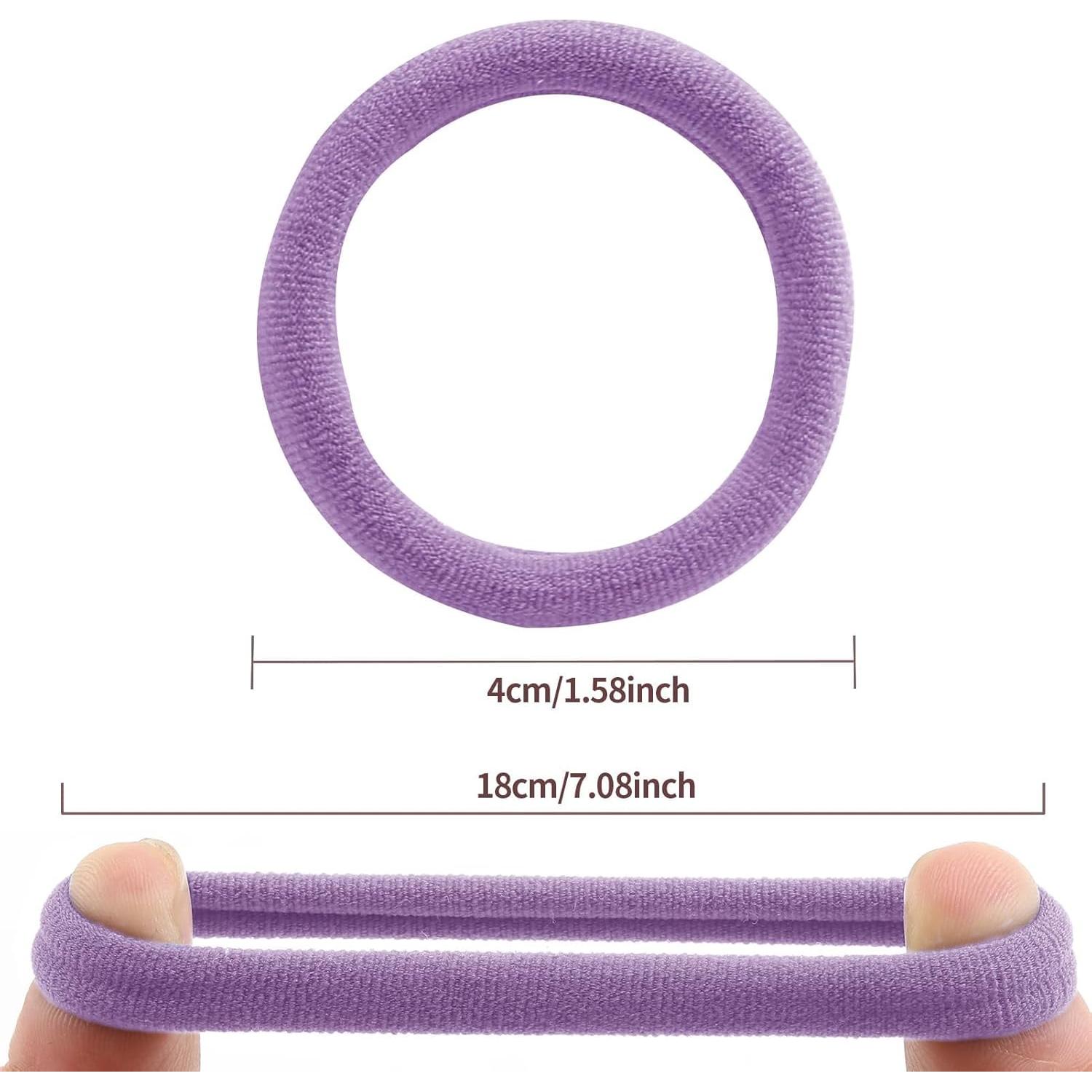 100 Gomas de Pelo Gruesas Bessrung Sin Costura Caramelo