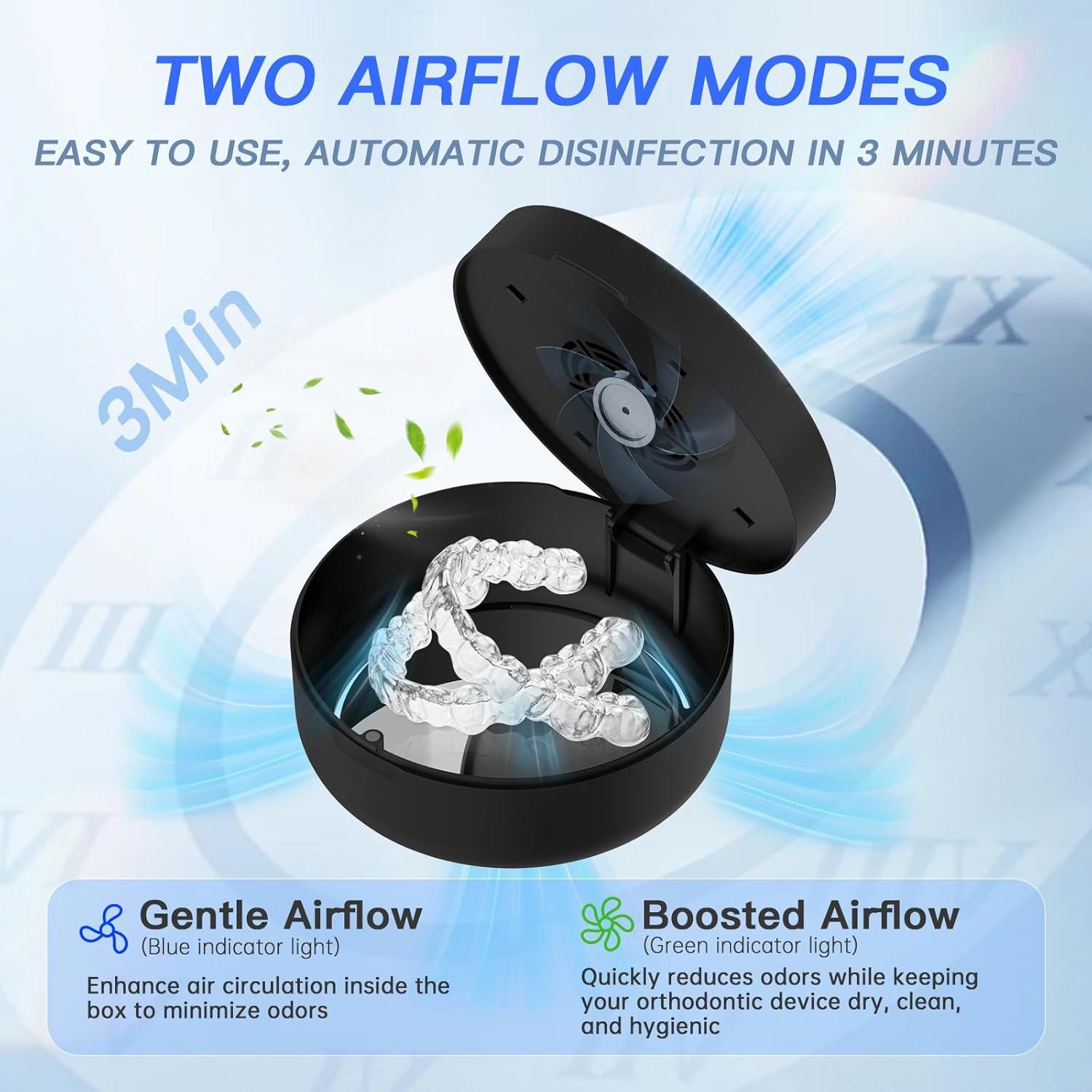 Caja de Retención UV Voraiya con Ventilador y Espejo - Negro