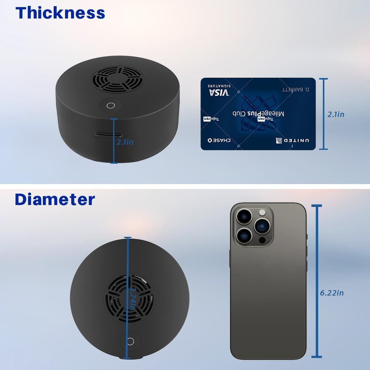 Caja de Retención UV Voraiya con Ventilador y Espejo - Negro