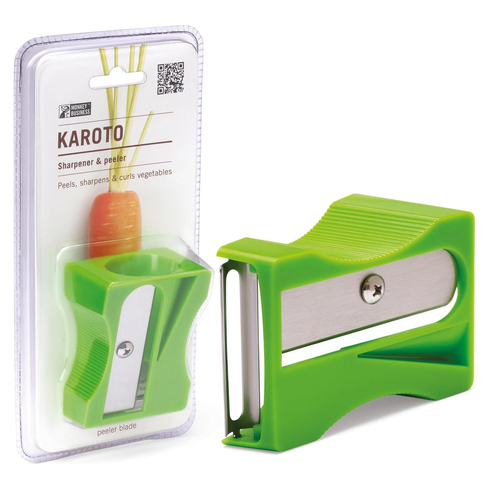 Pelador de Verduras Karoto Monkey Business Verde 7.8x5.5cm