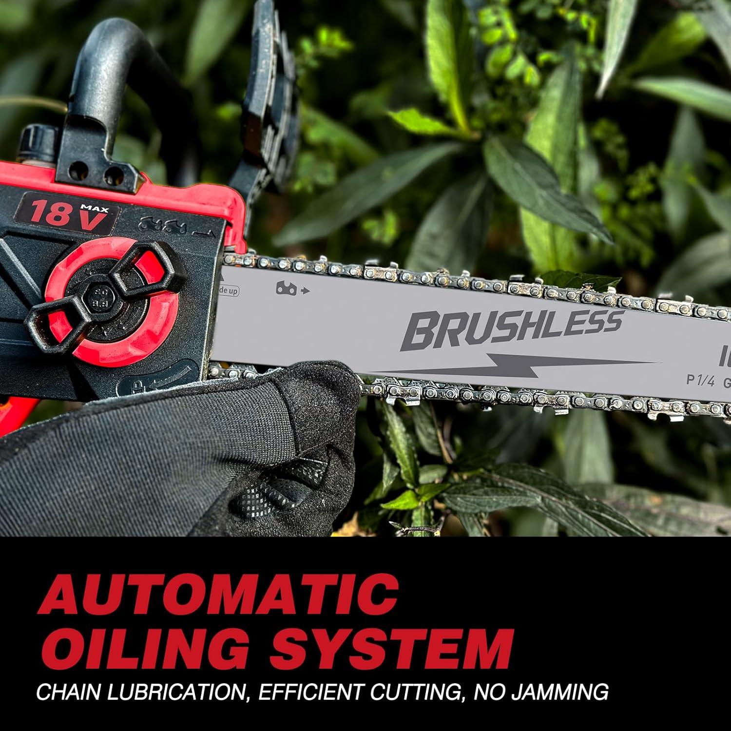 Sierra de Poste Inalámbrica 2-en-1 EVOIRON 10" con Motosierra