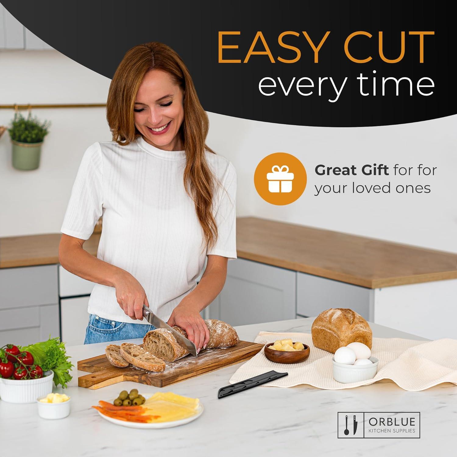 Cuchillo de Pan Serrado Orblue Acero Inoxidable 20.32 cm