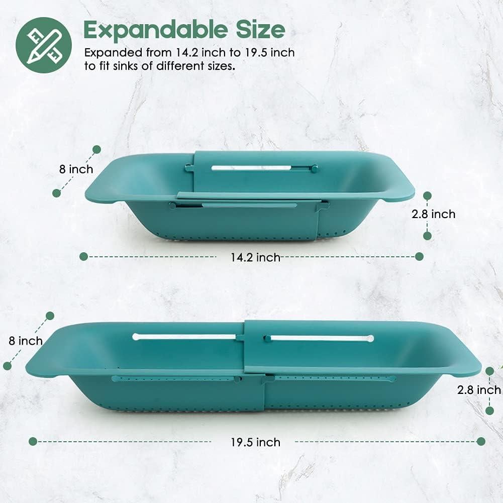 Colador Plegable WYOK Verde Expandible 4.73L para Cocina