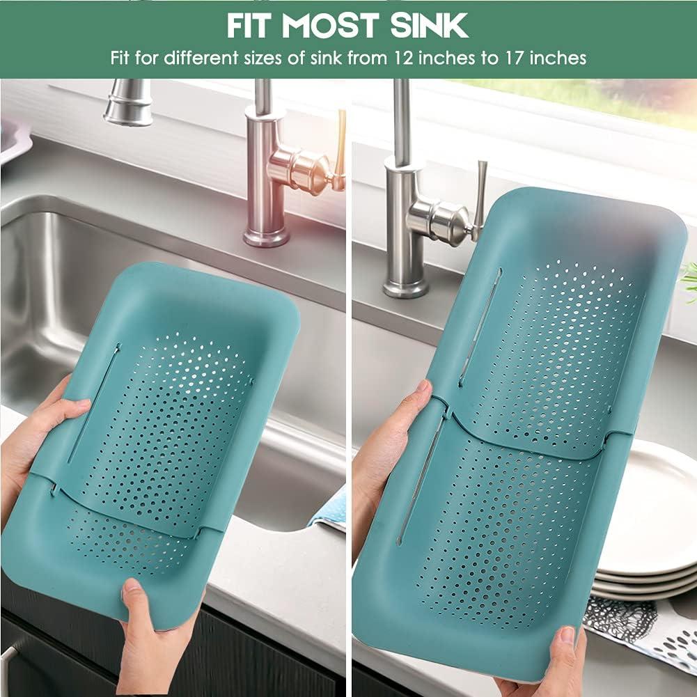 Colador Plegable WYOK Verde Expandible 4.73L para Cocina