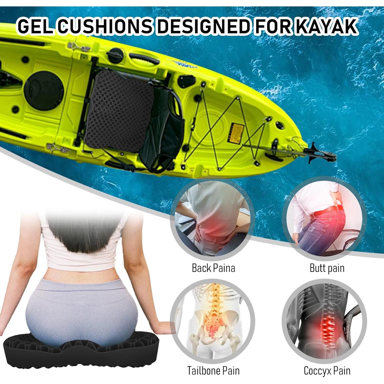 Cojín de Asiento Antideslizante NEW-Vi para Kayak - Gel Impermeable