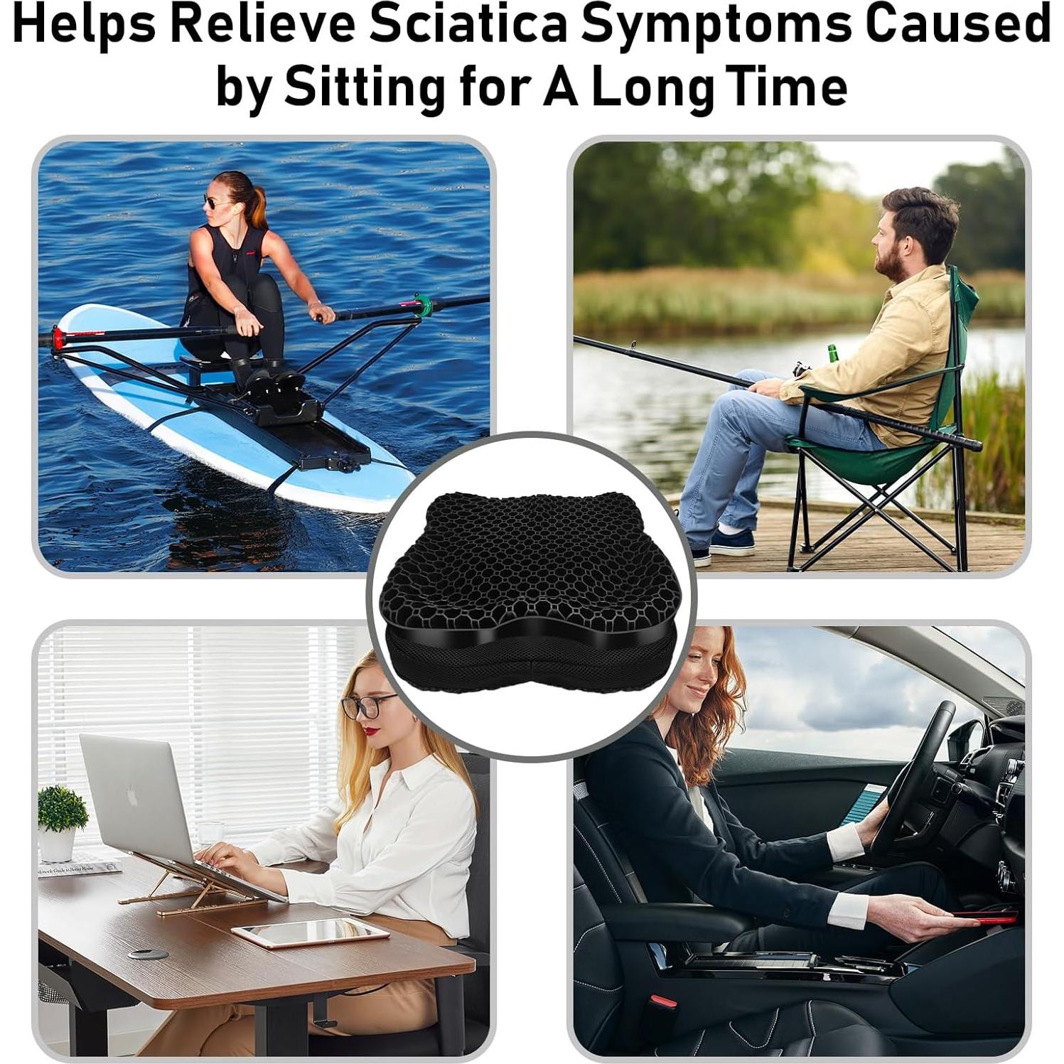 Cojín de Asiento Antideslizante NEW-Vi para Kayak - Gel Impermeable