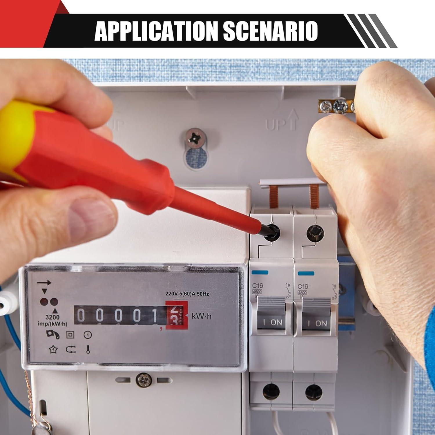 Juego de Destornilladores Aislados 13PCS Devvicoo 1000V Acero S2