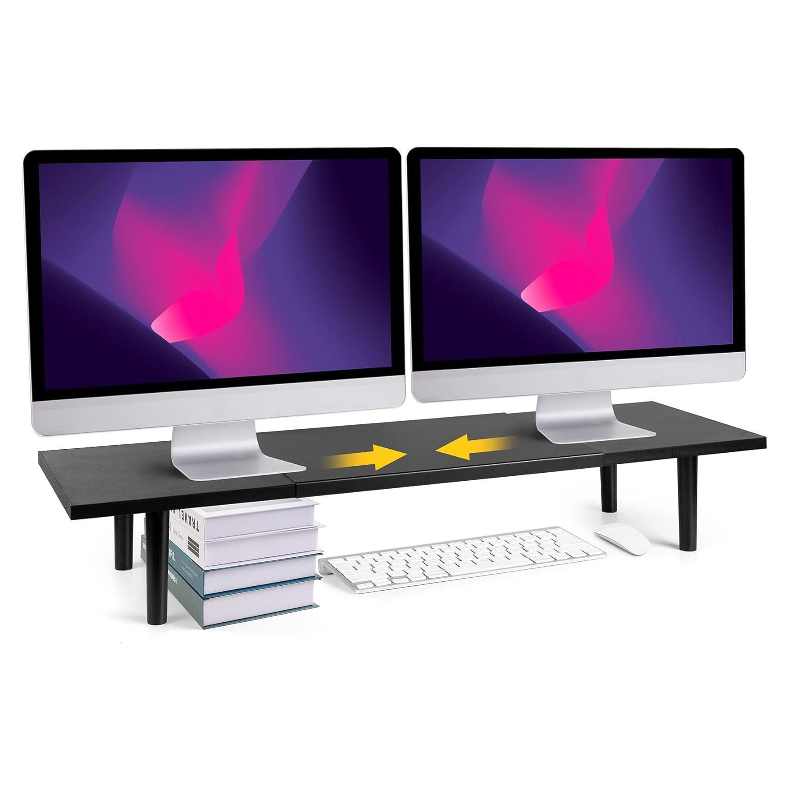 Soporte Doble Monitor Ajustable Across-Star 32-40 Pulgadas Negro