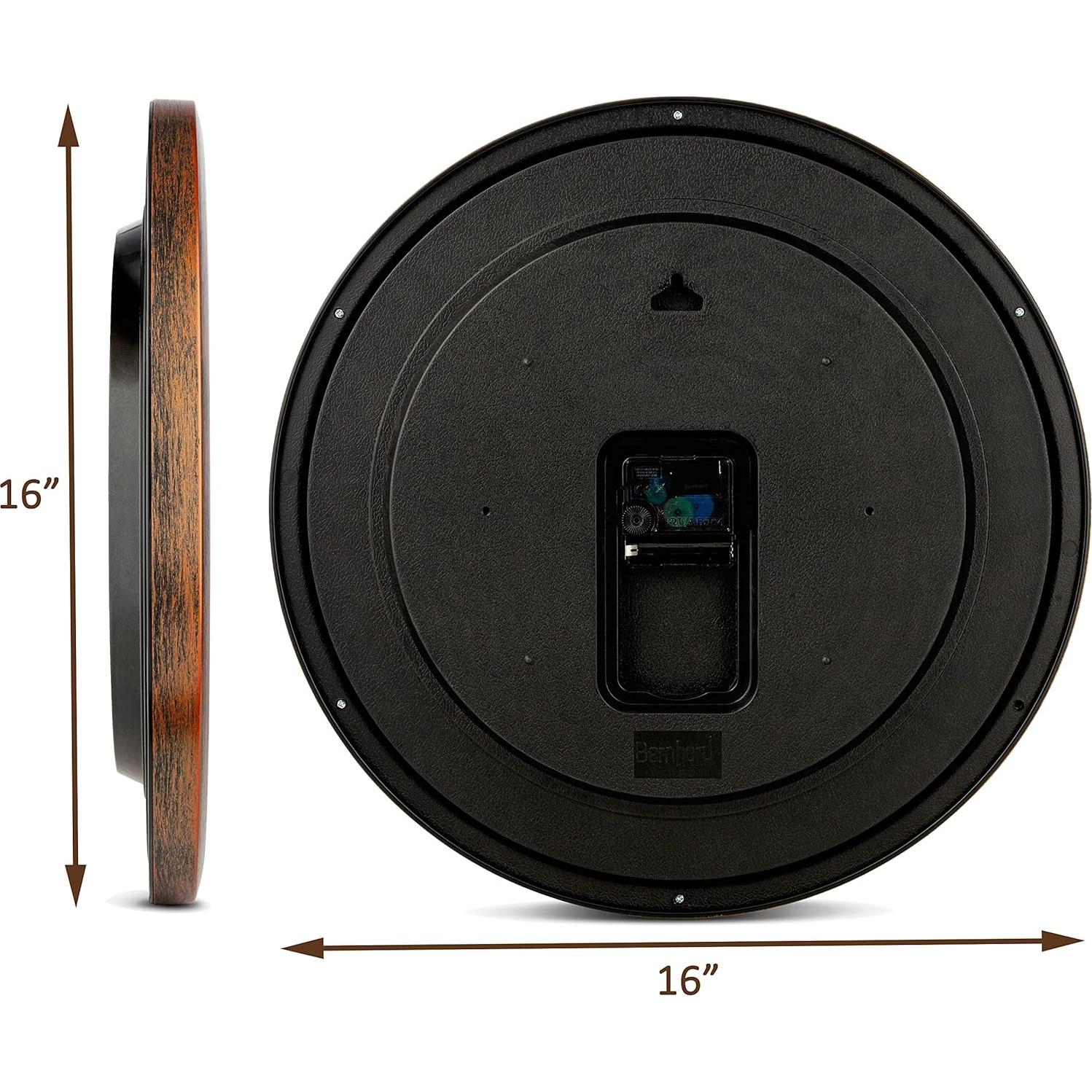 Reloj de Pared Bernhard Products 40 cm Silencioso Clásico Marrón