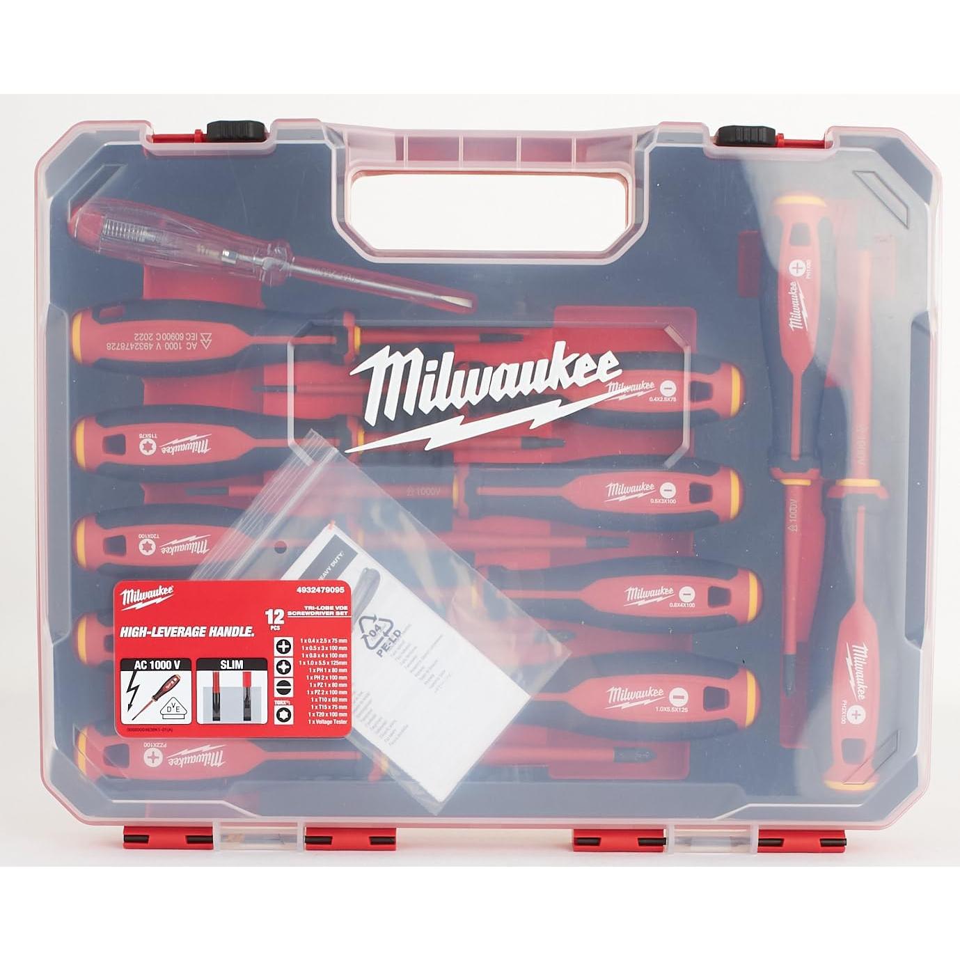 Juego de Destornilladores Milwaukee 12 Piezas Tri-Lobe