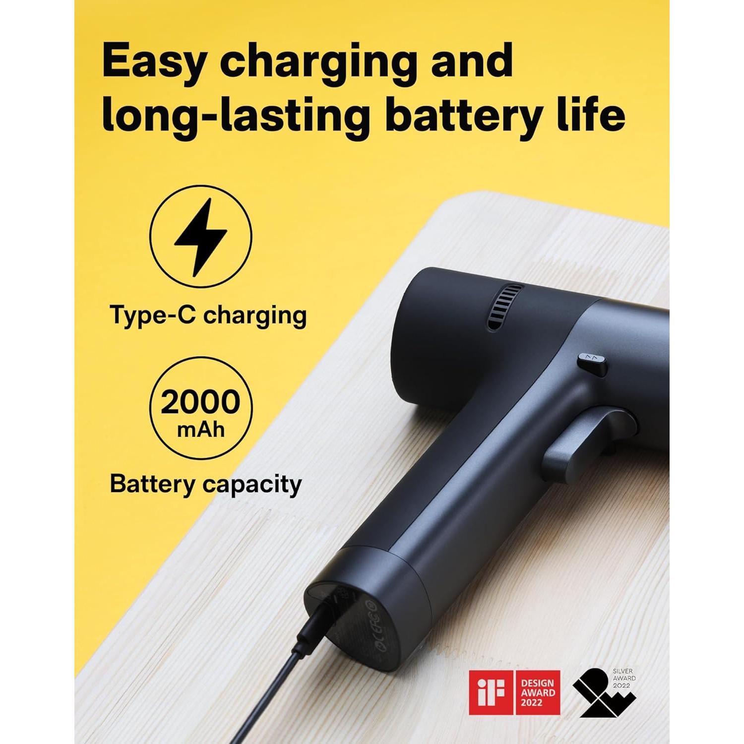 Taladro Inalámbrico HOTO 12V Sin Escobillas 30N·m LED 1400RPM