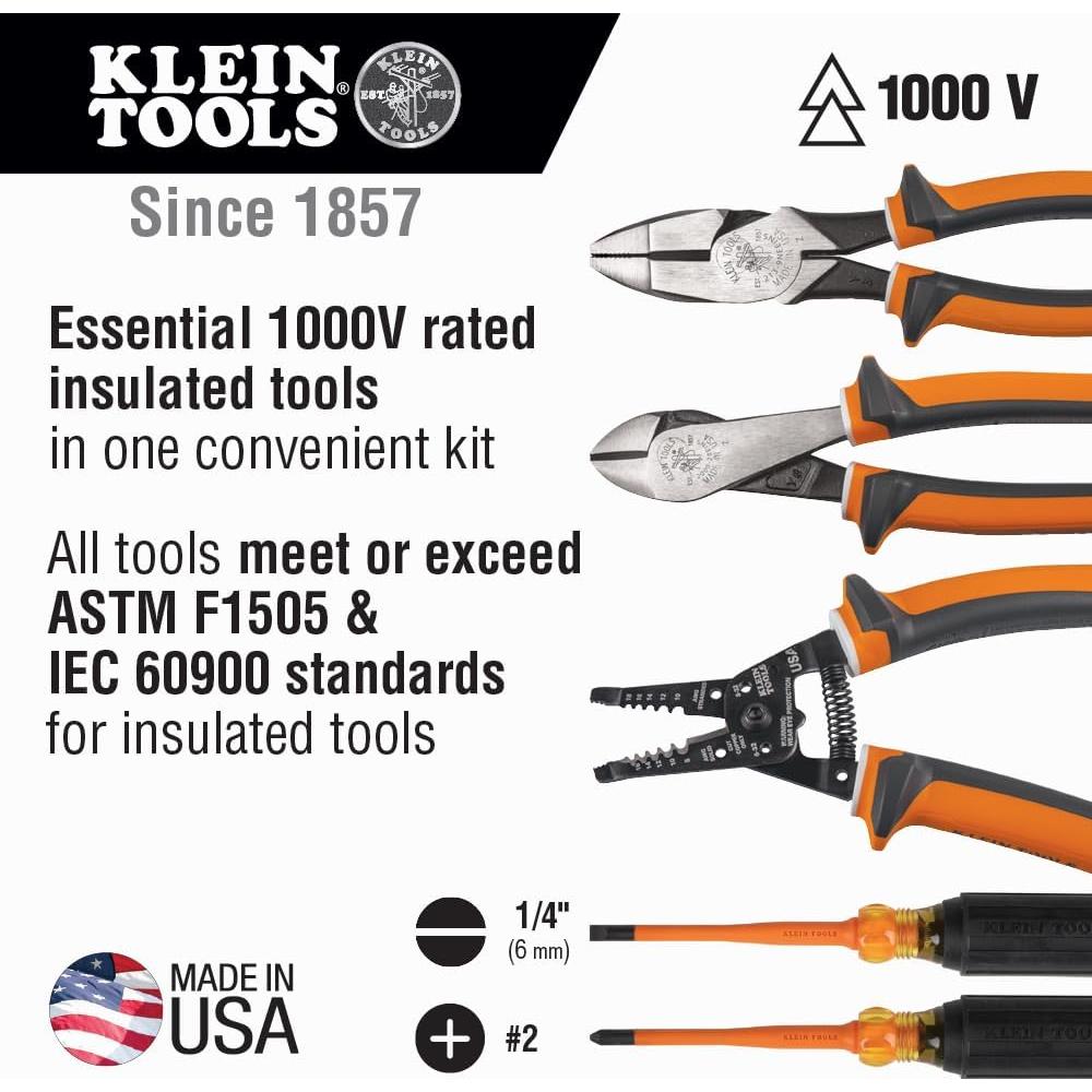 Juego de Herramientas Aisladas Klein Tools 94130 5 Piezas 1000V