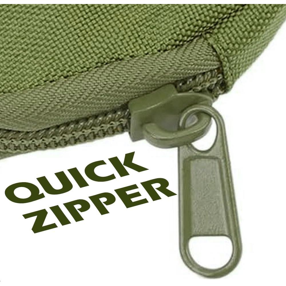 Monedero Táctico Compacto YERGOFE Negro - Con Cierre y Múltiples Compartimentos