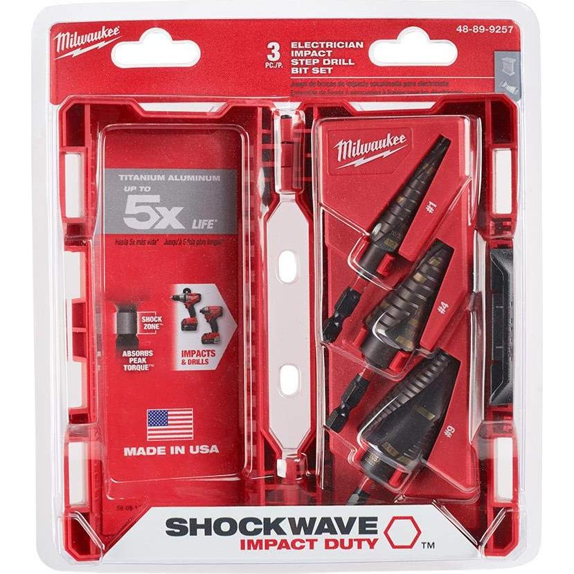 Juego de Bits de Paso Eléctricos Milwaukee SHOCKWAVE 48-89-9257