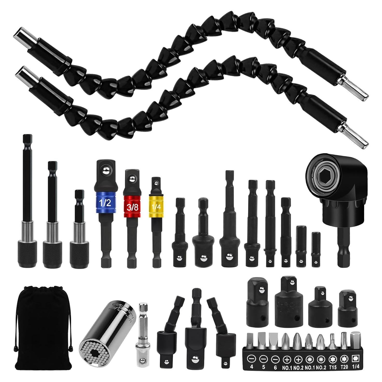 Juego de Extensión de Brocas Flexibles 36 Piezas MESUADESI