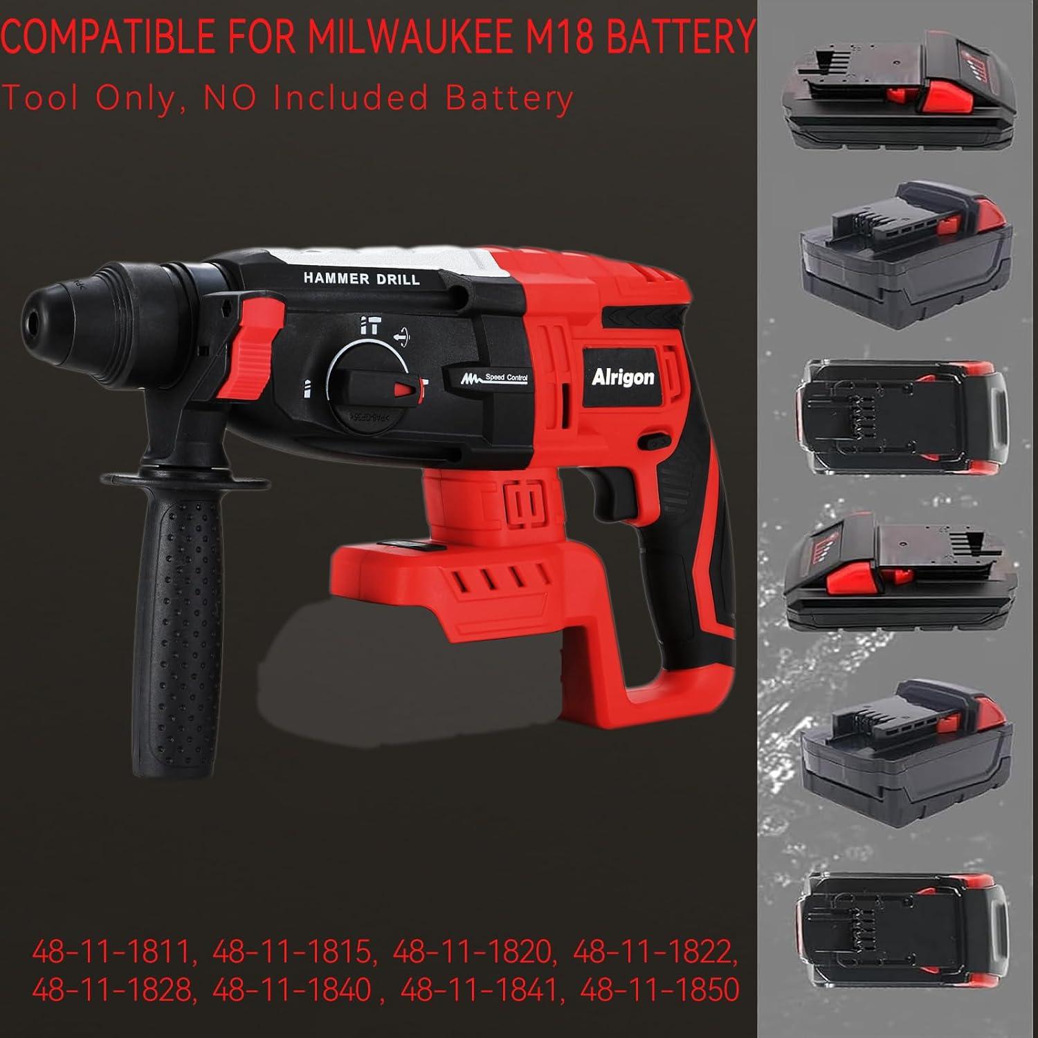 Taladro de Martillo Rotativo Inalámbrico Alrigon 18V 2.6J