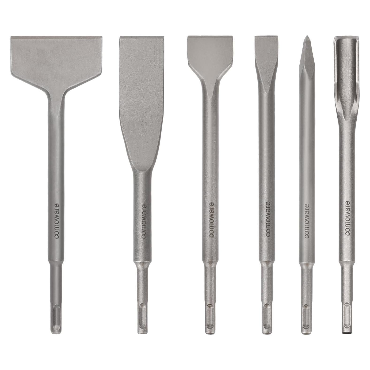 Juego de Cinceles SDS Plus COMOWARE 6 Piezas Acero 40Cr