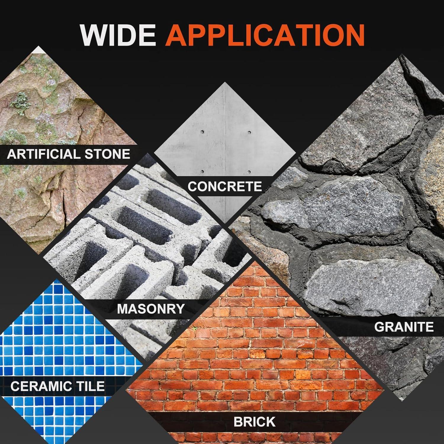 Juego de Cinceles SDS Plus COMOWARE 6 Piezas Acero 40Cr