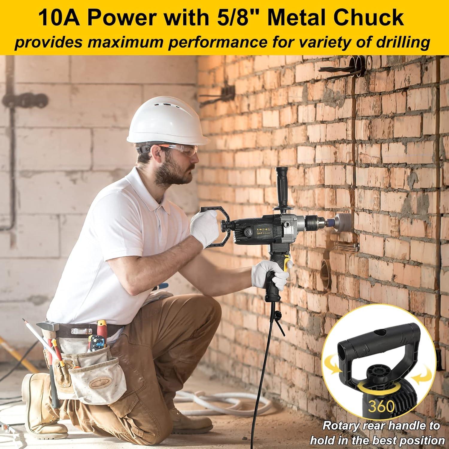 Mezclador de Taladro ROLAYSEE TOOLS 10A 1200W 5/8" Velocidad Variable