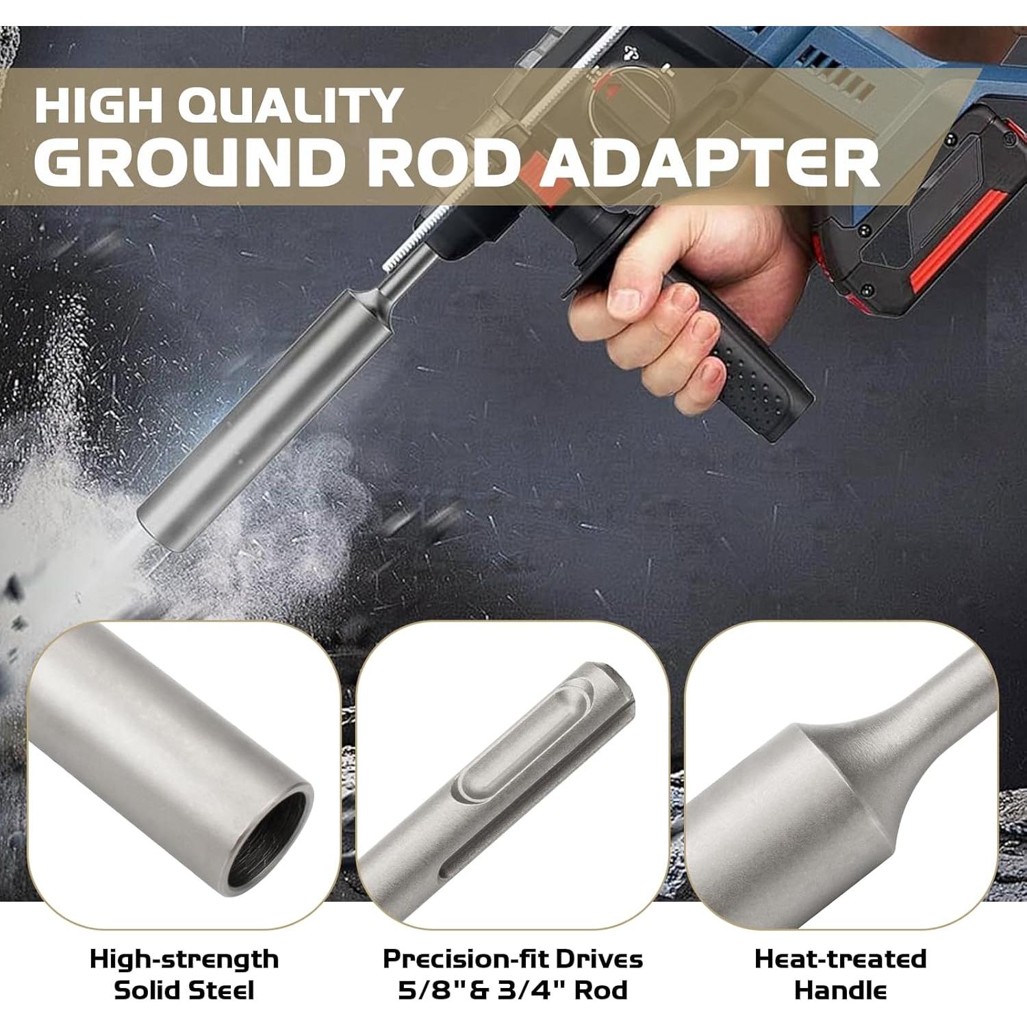 Conductor de Varilla de Tierra SDS Plus SyunsXoon 20 mm