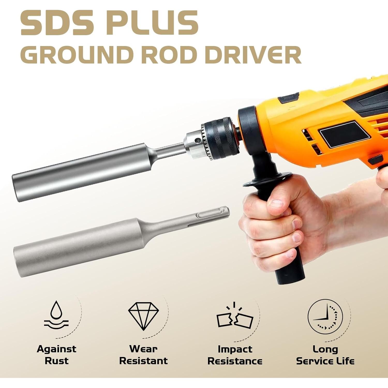 Conductor de Varilla de Tierra SDS Plus SyunsXoon 20 mm